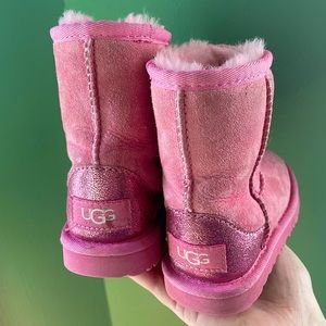 UGG boots pink toddler girl size 7